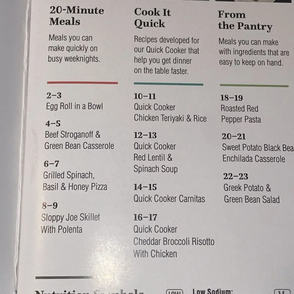 Pampered Chef Season's Best Fall/Winter Cook Book 2018-Dinner Simplified